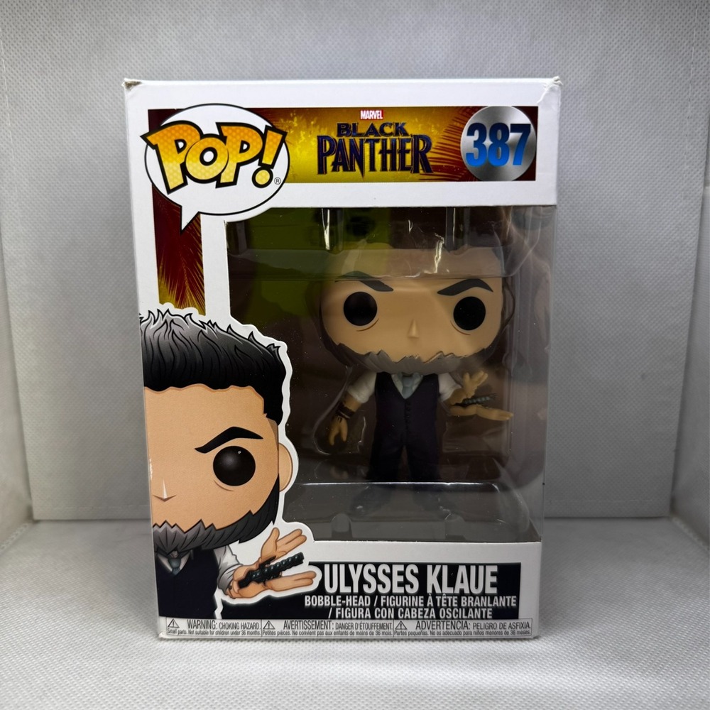 Funko Pop Ulysses Klaue 387 Black Panther Marvel Vinyl Figure Bobble-Head Toy